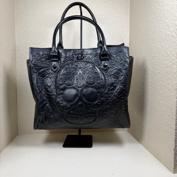 Loungefly Official Originals Lattice Sugar Skull extra large Tote Bag - Picture 1 of 14